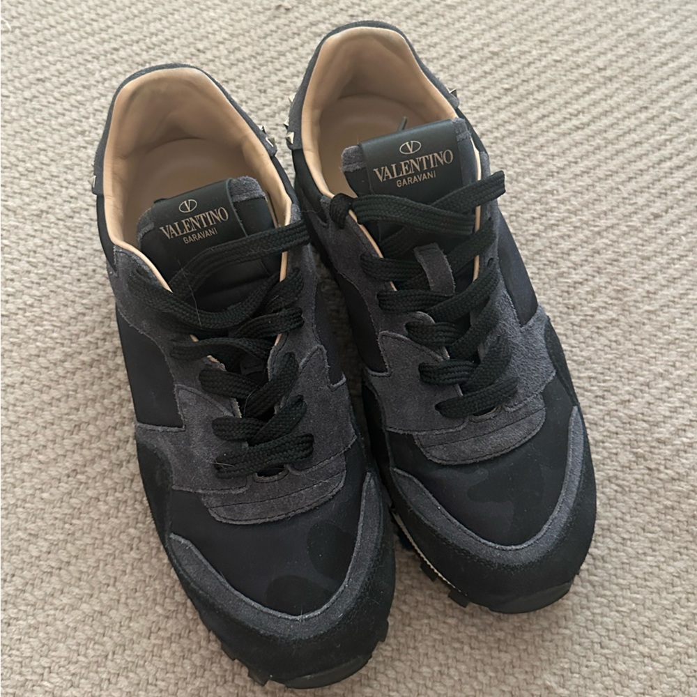 Valentino Garavani ROCKRUNNER LEATHER TRAINERS